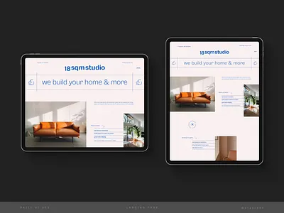 ✦ Daily UI | 003 ✦ Landing Page 18sqmstudio architecture website atgarden dailyui dailyui 003 design interface ui web design