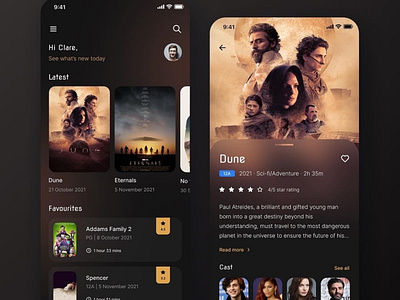 Concept for a movie streaming app!! 🎬