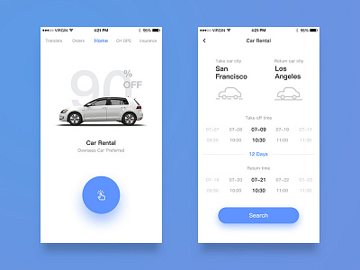 Car rental redesign