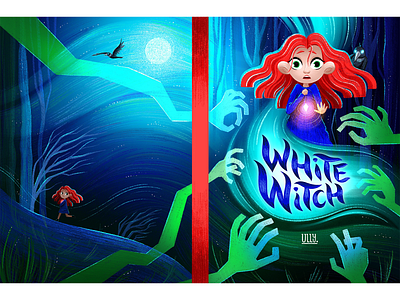 White Witch book cover book book illustration character design character illustration childrens book cover art illustration kids illustration magic novel spooky teen illustration