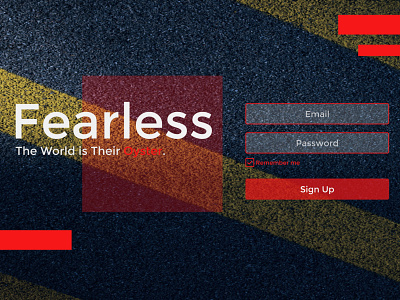 LE SSERAFIM Debut Concept 'Fearless' UI Design