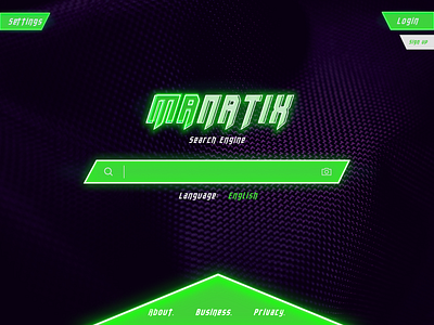 STRAY KIDS 'ODDINARY' UI Design: ' MANATIX' Search Engine (GLOW) design glow graphic design green kpop neon simple ui web web design website