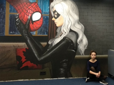 Spider- man design graphic design murals арт роспись стен