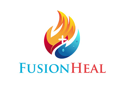 Project Name: Fusion Heal branding design flat logo logo logo design minimalist logo modern logo unique logo