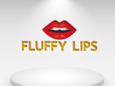 Fluffy lips branding design flat logo fluppy lips logo illustration logo logo design minimalist logo modern logo ui vector