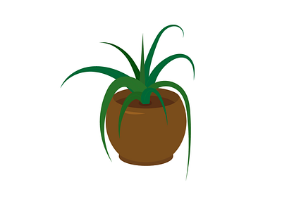 Plant in pot adobe illustrator design graphic design illustration plant pot ukraine