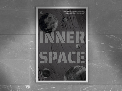 Inner Space Poster adobe illustrator graphic design illustration poster space