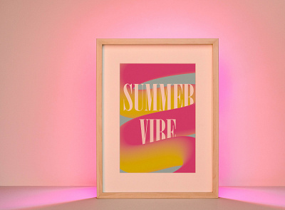 Summer Vibe Poster adobe illustrator illustration poster summer