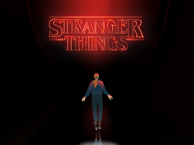 Stranger Things Poster adobe illustrator graphic design illustration netflix poster stranger things