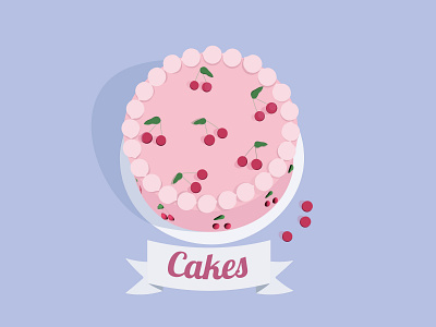 Cake illustration vector