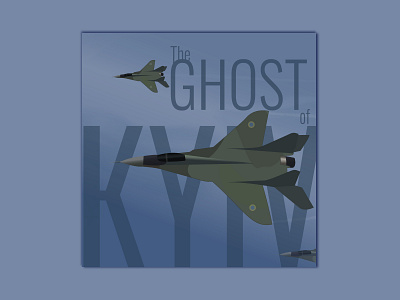 Ghost of Kyiv illustration war