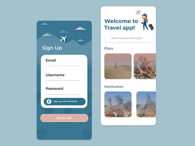 Sign Up App Design