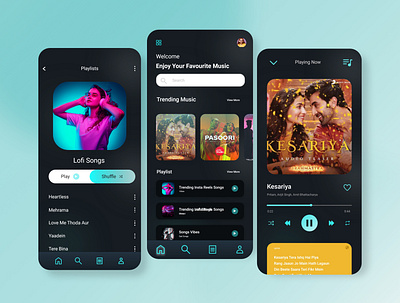 Music App app appdesign dailyui design logo ui ux