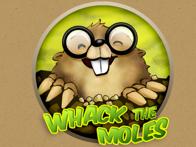 Whack The Moles angrytroglodyte character game