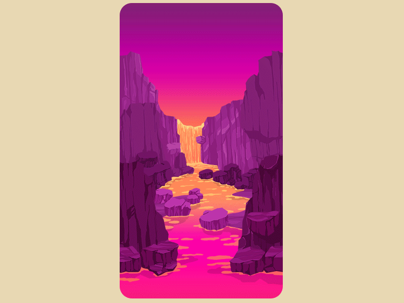 Volcano Background animated background dickyjiang game gif purple