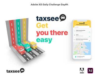 Taxsee Apps adobexd apps fun taxi ui ux voxelart voxels