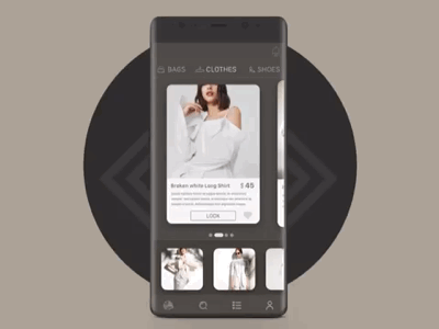 Fashion e commerce Apps android animation apps e-commerce fashion ios ui ux