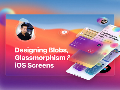 UI Design Livestream: Designing Blobs, Glassmorphism blob blobs design glassmorphism livestream neumorphism skeuomorphism ui ui design user experience user interface ux youtube