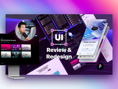 UI Design Livestream: Review & Redesign UI in Figma design feedback interface livestream redesign review ui ui design uiux user experience user interface ux ux design youtube