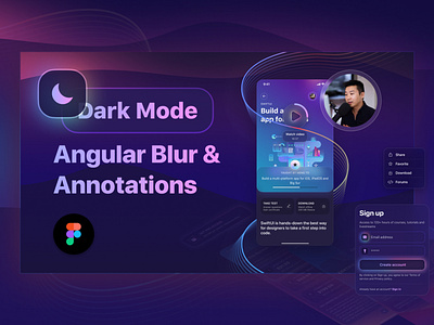 UI Design Livestream: Dark Mode, Angular Blur angular blur app blur gradient gradient blur interface livestream ui ui design uiux user experience user interface ux ux design youtube