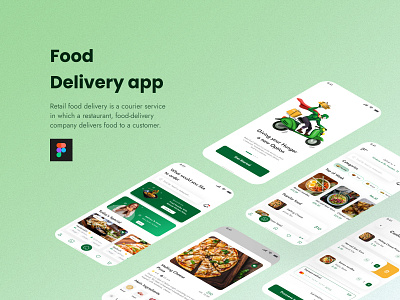 Food delivery - Mobile app agency delivery app design designer digital agency easy to get food food app food delivery app food mobile app mobile app new food app online app project restaurant restaurant app typography ui ui design uiux ux design