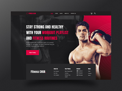 Fitness Club Hero Header