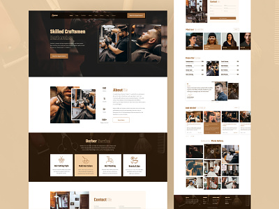 Barbershop Landing Page Design