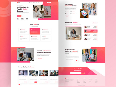 E- Learning Online Course Landing Page