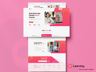 E- Learning Online Course Landing Page