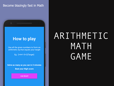 AMG Math game