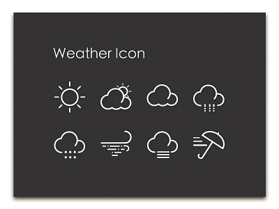 some weather icon icon line weather