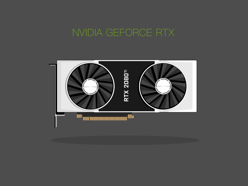 Nvidia RTX 2080ti design gif nvidia