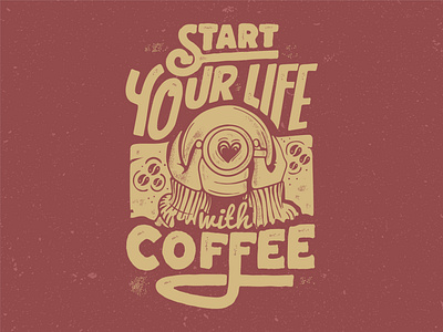 typography coffee quote