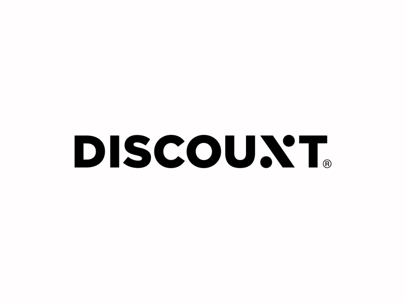 Disocount logo animation animated gif animation brand discount logo gif icon animation icon morphing iconanimation intro logo logo animation logo reveal logoanimation minimal logo modern morphing motion graphic text animation ui ux