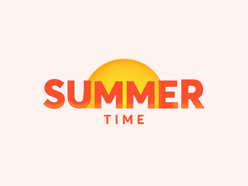 Summer Time Logo Design/Animation after effects animation gif logo animation logo reveal modern colors motion graphic summer logo design summer time sun logo ui ux