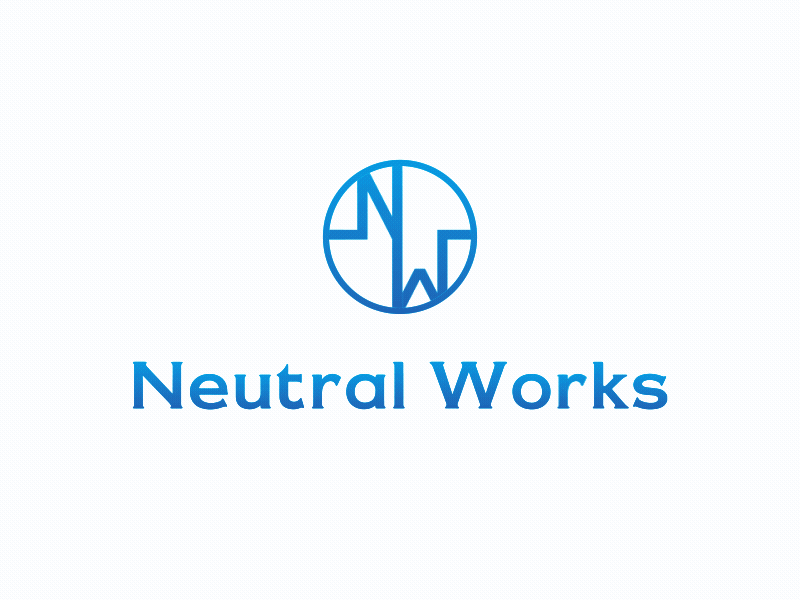 Neutral works logo animation after effects animation brand gif logo logo animation logoreveal modern motion motion design ui ux