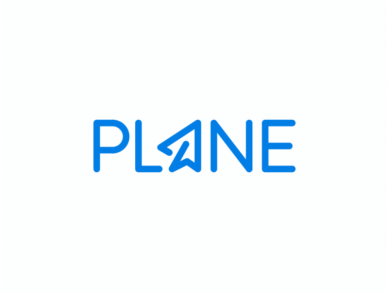 Plane logo animation