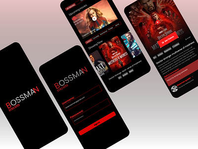 Movie streaming application design app branding design dribble graphic design illustration logo typography ui ux vector