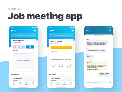 Job meeting app