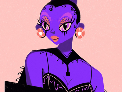 Purple rain🕺🏼 cartoon character colors design female infographic purple woman
