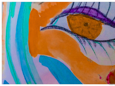 got my eye on you awareness cartoon colorful eye illustration playful watercolor