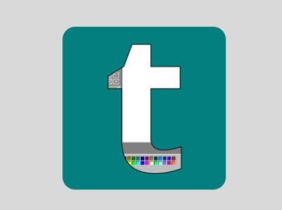 MS Paint- Tumblr app branding design typography ui vector