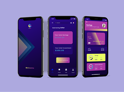 Lonux Savings App app branding logo ui ux