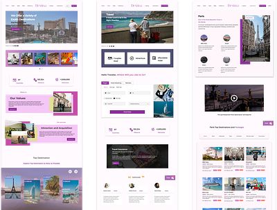 Destina Destination Booking Website app branding design logo typography ui ux