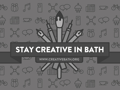 Creative bath banner