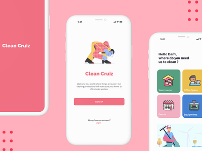 Cleaning App UI Design