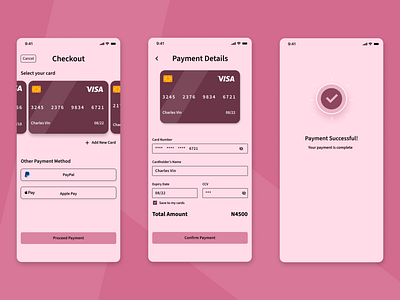 Credit Card Checkout design ui