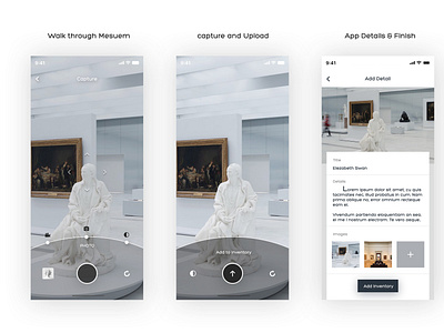 Museum Live Tour Design app ui ux