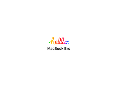 hello MacBook Bro apple design jokes logo logotype minimalism