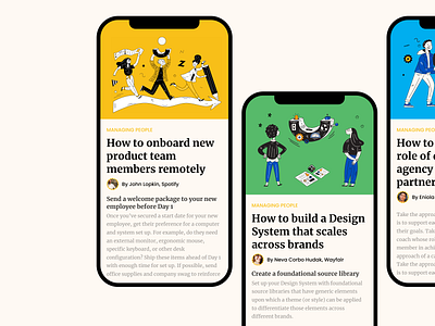 newsletter mockups branding design illustration